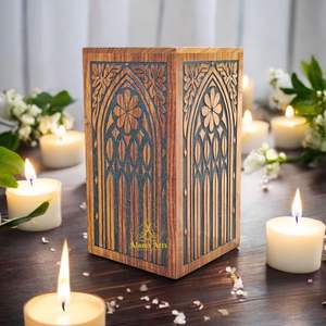 Urna Funeraria Clásica de Madera para Cenizas Humanas |   Artesanía Hecha a Mano |   Venta al por Mayor - Product Image 1