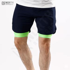 กางเกงขาสั้นรัดรูปพิมพ์ลายกลางลำลองแห้งเร็วสำหรับผู้ชายยิมบาสเก็ตบอลฤดูร้อนสำหรับวิ่งกลางแจ้ง - Product Image 1