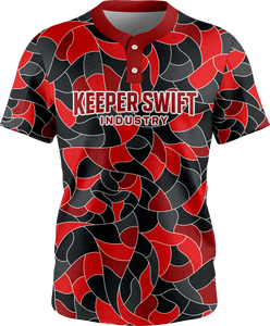 Nouveauté Vêtements de sport Nom personnalisé imprimé Tissu 100% polyester Meilleur prix Uniforme de softball - Product Image 2