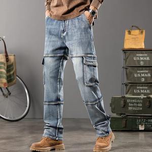 <b>Men's</b> Straight Fashion 2025 Denim <b>Jeans</b> Loose Korean Versatile Spring Autumn Retro <b>Wide</b> <b>Leg</b> Casual Pants <b>Jeans</b> <b>for</b> <b>Men</b> - Product Image 3