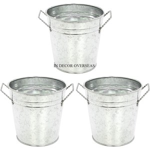 Fiestas de bodas y villas decorativas de alto grado chapadas en oro textura elegante única maceta de forma redonda de Metal de calidad Superior - Product Image 6