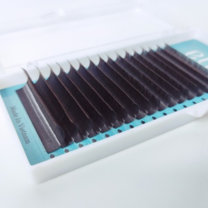 Extensiones de Pestañas Ombre Full Volume HY LON FIBER CC 0.10 Mix 8-15 D-DB ELFA Factory, Naturales, Suaves, de Alta Calidad - Product Image 3