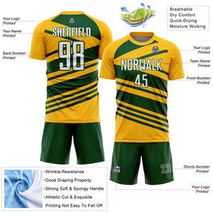 Uniforme de fútbol al por mayor, auténtico, duradero, transpirable, ligero, kits de secado rápido diseñados para academias, escuelas, equipos de fútbol - Product Image 5