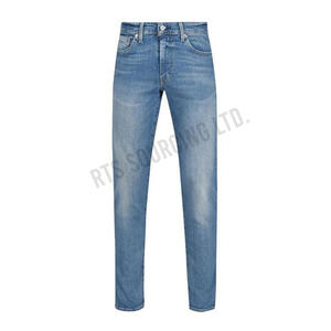 Pantalones vaqueros transpirables para hombre, Vaqueros ligeros con tela de flujo de aire, perfectos para climas de verano y tropicales - Product Image 3