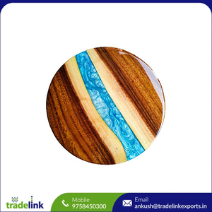 Epoxy <b>Resin</b> Wood Rectangle Dining <b>Table</b> <b>Top</b> Eco-Friendly Durable Traditional Design Handicraft Home Decor Seating Capacity 4 - Product Image 4