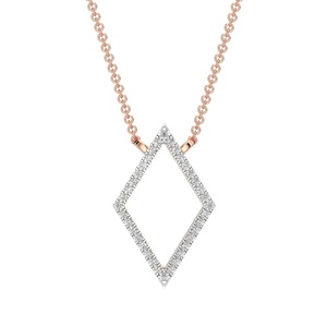 Colgantes de Aniversario para Mujer con Forma de Cruz, Chapados en Oro Rosa, Estilo Religioso, con Circonita/Moissanita/Lab de Certificación GIA - Product Image 1