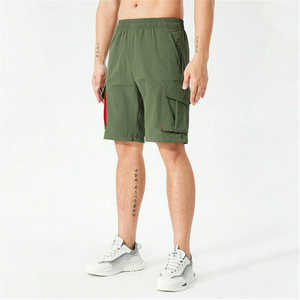 Pantalones cortos de carga de algodón 100% personalizados para hombre, pantalones cortos de pesca para correr al aire libre informales antiarrugas con varios bolsillos sólidos - Product Image 3