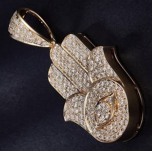 Último diseño de Plata de Ley 925, colgante de diamante cultivado Leb, joyería HipHop atractiva para hombres, colgantes únicos de boda - Product Image 1