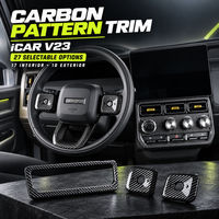Ensemble de garnitures intérieures et extérieures iCAR V23 aspect carbone
