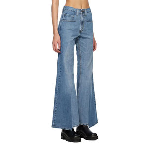 Nouveau design Pantalons pour femmes Coupe ajustée Séchage rapide Vente en gros Léger avec OEM Jeans pour femmes avec logo personnalisé - Product Image 3