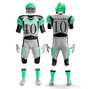 Ensemble maillot et pantalon de football américain de coupe athlétique avec tissu léger imprimé personnalisé et rembourrage pour un mouvement maximal - Product Image 3