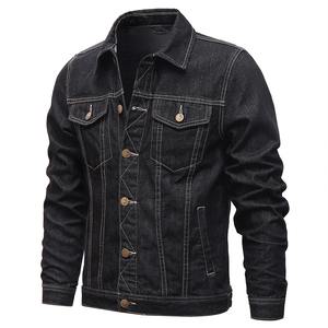 Dernière conception 2025 sur mesure hommes Vintage Streetwear Denim veste bouton élégant respirant pierre lavé tissu lourd - Product Image 1