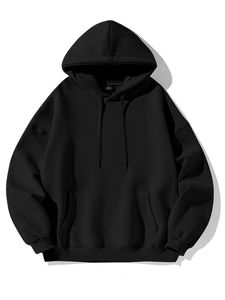 OEM Customizable Winter Hooded Zipper-Up 3D Embroidery Print 100% Cotton Oversized Fit <b>Men's</b> <b>Fleece</b> <b>Jacket</b> - Product Image 6