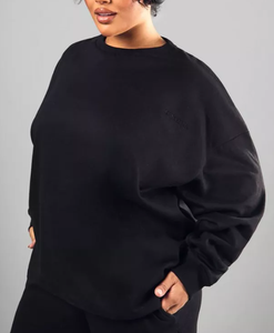 Logo personnalisé Sweat-shirt surdimensionné pour femmes du Bangladesh 100% coton 380 GSM Heavyweight Fleece High Street Casual Fashion - Product Image 4