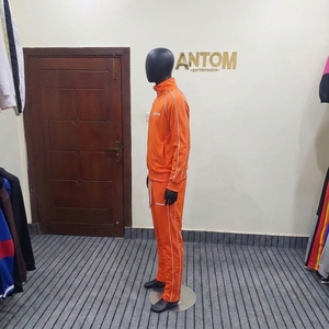 เสื้อแจ็คเก็ตกันลมแบบสะท้อนแสงสำหรับฤดูหนาวและกางเกงวอร์มผ้าโพลีเอสเตอร์/คอตตอนสำหรับผู้ชาย ชุดวอร์มผ้าหนา - Product Image 2