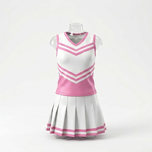 Ensembles d'entraînement personnalisés pour équipes de cheerleading adultes, impression par sublimation, tissu extensible sans couture en spandex/polyester, logo frontal, uniformes de cheerleading - Product Image 1