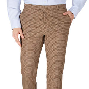 Pantaloni Performance da Uomo Tommy Hilfiger Modern Fit Th Flex Stretch Fantasia Stile Smart Casual in Lana Pettinata Media con Cerniera 32X32 - Product Image 2