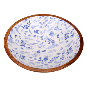 Bol de nourriture en métal au design moderne fait à la main vaisselle en émail de haute qualité avec motif de serveur de salade en bois de manguier pour les fêtes et les mariages - Product Image 6