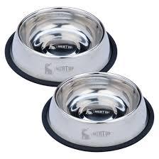 Comedero Clásico de Metal para Mascotas, Tazón de Acero Inoxidable para Perros y Gatos, Plato de Comida Duradero Antideslizante para Uso Doméstico - Product Image 3