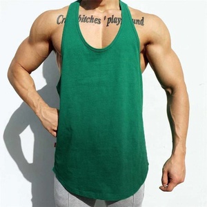 Nueva llegada personalizado hombres sólido gimnasio chaleco venta al por mayor sin mangas músculo camiseta sin mangas de gran tamaño Casual verano ropa activa camisa 100% - Product Image 6