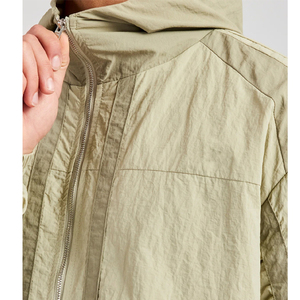 Ensemble de survêtement pour homme uni à deux tons, coupe-vent, sweat à capuche zippé et pantalon de jogging, vêtements de sport décontractés légers, tenue d'entraînement, vente - Product Image 3