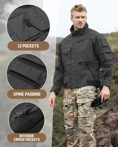Chaqueta de invierno de lona Cordura-Ropa exterior impermeable y resistente al viento para entornos difíciles con posición frontal del logotipo - Product Image 3
