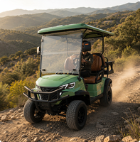 Voiturette de golf électrique haut de gamme UCB-12 4 places, protection toutes saisons, buggy de tourisme de luxe pour complexes hôteliers, export direct