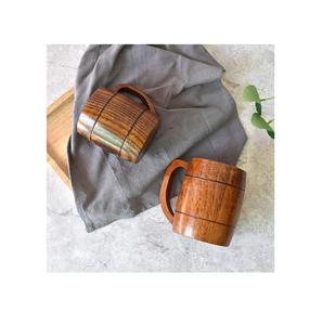 High Quality Wood <b>Beer</b> Mug Viking Wooden Retro Knight Goblet Tankard Wine for Kitchenware and Restaurants Use - Product Image 1