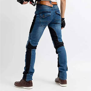 Pantalon de moto confortable, coupe ajustée, en nylon/coton, respirant, séchage rapide, résistant, pour la conduite en tourisme, la course, l'utilisation quotidienne - Product Image 5