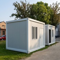 Maison conteneur modulaire préfabriquée de luxe de 20 pieds, panneau sandwich, design respirant, style moderne, maison, bureau ou entrepôt personnalisé
