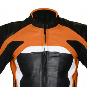 Chaqueta de motorista de cuero para hombre superventas en línea/chaqueta de motorista para hombre de calidad superior de tamaño adulto precio razonable - Product Image 6