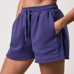 Pantalones Cortos Deportivos para Mujer, 100% Algodón, Felpa, Logotipo Personalizado, Ropa Deportiva, Pantalones Cortos para Correr, Pantalones Cortos de Felpa de Algodón para Chicas - Product Image 5