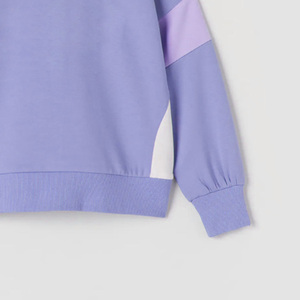 Sudadera Holgada de Color Sólido con Hombros Caídos para Chicas / Sudadera Informal Cómoda de Felpa Suave - Product Image 4
