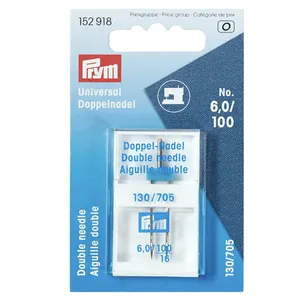 Prym 152918 Menjahit Perlengkapan Universal Double Jarum Mesin Jahit 100/6.0 Mm