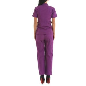 Conjuntos de Uniformes Médicos de Moda Novedosos para Mujer: Pantalones Jogger Únicos y Blusas con Cuello en V - Venta al por Mayor 2026 - Product Image 4