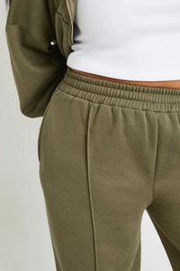 Pantalon de survêtement d'hiver droit pour femmes jambe large DTF personnalisé imprimé Logo Streetwear respirant Polyester/coton Vente en gros - Product Image 3