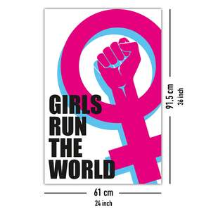 Affiche sur toile « Modern Girls Run the World » pour décoration murale - Product Image 2
