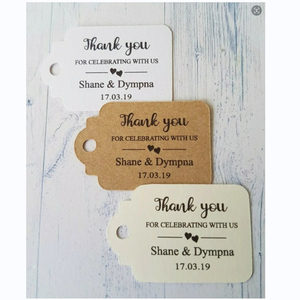 Étiquettes volantes de vêtements en carton noir de haute qualité Swing Ticket Style Design personnalisable Étiquettes de chaussettes à code-barres holographiques imperméables - Product Image 3