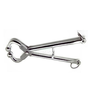 Pince à anneau nasal pour bétail en acier inoxydable chirurgical Hasni avec longue chaîne, haute qualité, certifiée CE - Product Image 5