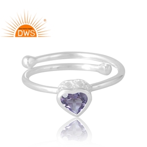 Anillo de piedras preciosas de amatista Rosa natural de Plata de Ley 925 más vendido, fabricante de joyería personalizada - Product Image 3