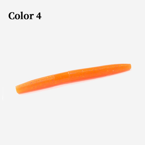 Água Doce Rocha Pilha Pesca 105mm 6.3g Isca Macia Isca De Plástico Worm Lure Pesca Silicone Worm Flutuante Macio Worm Lure para Bass Trout - Product Image 3