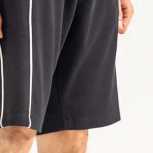 Pantalones cortos de gimnasio entrenamiento correr 100% algodón Multi paneles cintura media Casual sólido transpirable entrenamiento pantalones cortos para hombres - Product Image 6