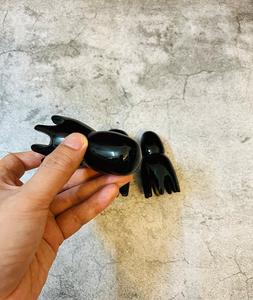 15-20cm Eco-Friendly Buffalo Horn <b>Shampoo</b> <b>Brush</b> Head Massager Hand Massage Refreshment Short <b>Shampoo</b> Comb Medium Teeth - Product Image 6