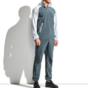Último diseño hombres Fitness compresión deportes gimnasio entrenamiento chándal transpirable 100% poliéster hombres Jogging chándal - Product Image 3