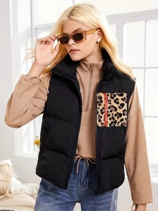 เสื้อแจ็คเก็ตแขนกุดมีฟองสีทึบเสื้อแจ็คเก็ตขนเป็ด2025มาใหม่ฤดูหนาว - Product Image 6