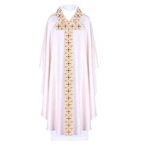 Chasuble unisexe élégante pour célébrant, robe de prêtre/clergé, vêtements de messe de l'église catholique, techniques d'impression brodée, taille personnalisée - Product Image 4