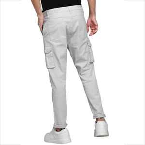 Pantalons cargo sur mesure OEM avec plusieurs poches, couture durable, coupe ample, parfait pour les tenues décontractées urbaines - Product Image 5
