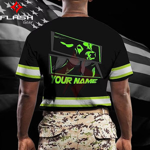 Camiseta de Seguridad ANSI Clase 1 Impermeable con Logotipo Personalizado, Manga Corta, Alta Visibilidad y Reflectante para Hombre - Product Image 5