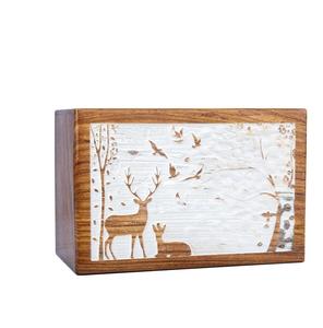 Handmade Rosewood <b>Urn</b> for Human <b>Ashes</b> Adult Personalized Wooden Box <b>Pet</b> <b>Urn</b> for Dogs Cats Handcrafted - Product Image 3