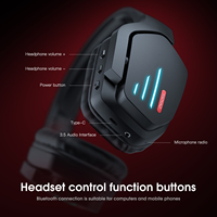 ONIKUMA B60 Casque supra-auriculaire sans fil Hi-Fi Audio Casque de jeu Cache-oreilles rotatif Casque de jeu antibruit